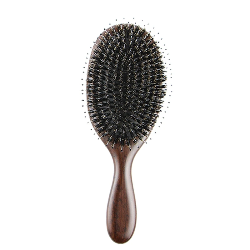

Sandalwood Hair Brush Boar Bristle Hair Brush Anti-Static Care Brush