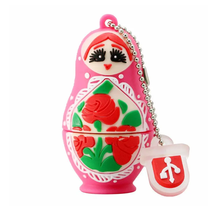 Matryoshka cartoon beautiful girl USB3.0 flash drive fashion custom personality creative gift16g32g cute Russian characteristics |