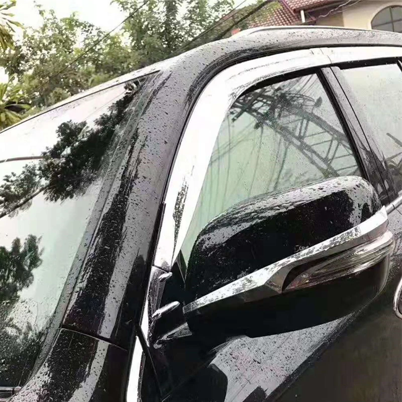 

Use For Lexus LX 2016--2019 Year 10 Pcs Windows Visor Body Kit Door Accessories Electroplated Parts Rain Sun Shield