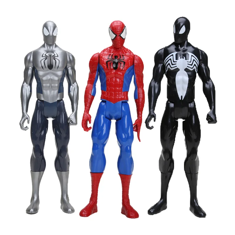 1" 30 см Marvel Мстители черный костюм Человек-паук фигурка игрушка Человек-паук Коллекционная модель игрушки Железный человек Тор