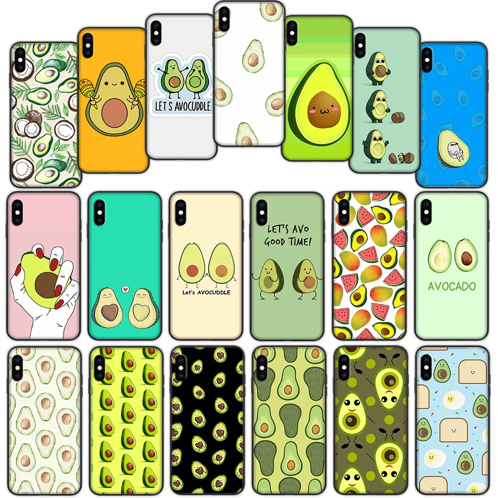 avocado soft cover case for iphone 12 11 pro x xs xr max free global shipping