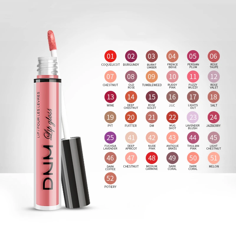 V Love Водонепроницаемый Жидкий блеск для губ металлик матовая губная помада