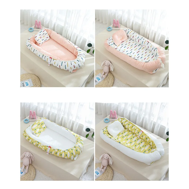 2 шт./компл. зимняя дорожная кроватка гнездо с бархатной подкладкой детская