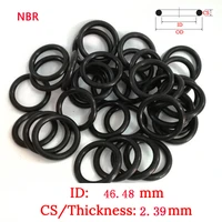 cs 2 39mm id46 48mm 10pcs 30pcs plastic o ring set nbr gasket fluoro rubber oil and water seal gasket silicone ring seal film