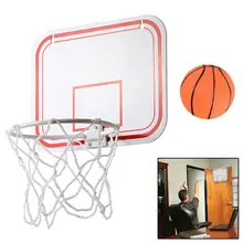 Shatterproof Backboard Indoor Mini Sports Punch Free Toy Rebounds Wall Hanging Children Basketball Hoop Set Net Game Hoop Ring