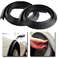 universal 2pcs 1 5m black rubber car wheel fender extension moulding flares trim strip edge for bmw