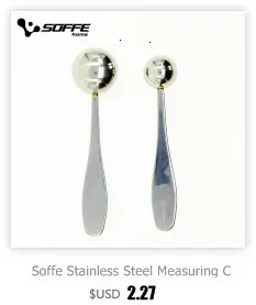 Soffe, ложка для кофе из нержавеющей стали, совок, порошок для уплотнения, зажим, измерительная функция, ложка для чайного порошка, кухонные принадлежности