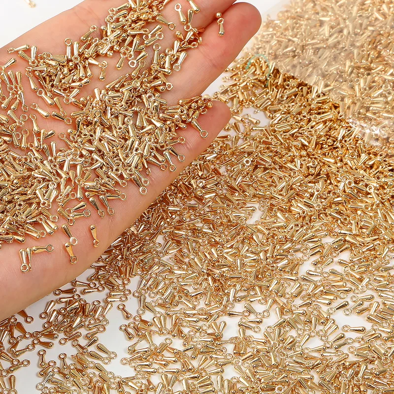 200 шт. 100 2x7 мм удлиняющая цепь с капелькой воды концевые хвосты из ожерелья