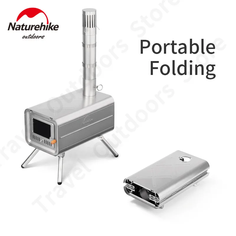 Naturehike 2 кг Складной Тип дров плита чистая титановая печь Сверхлегкий портативный