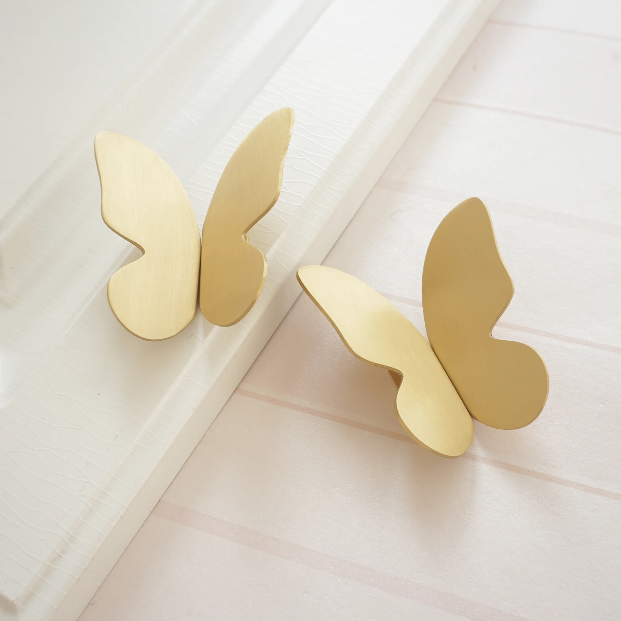 Медь Batterfly ручки для ящика комода латунная ручка двери шкафа уникальные детской