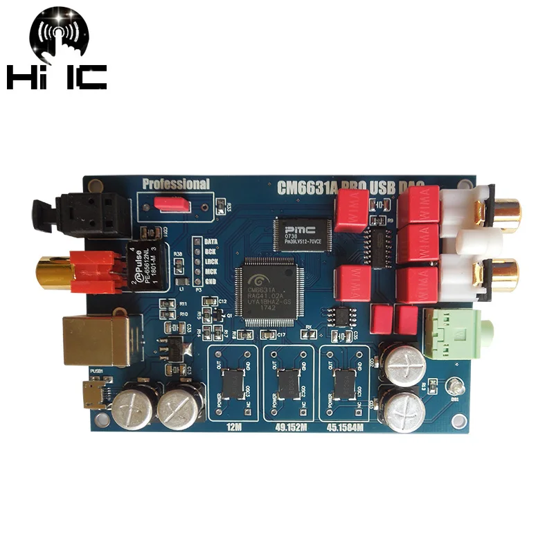 HIFI аудио CM6631A цифровой интерфейс 32/24 бит 192K звуковая карта USB к I2S IIS SPDIF оптический
