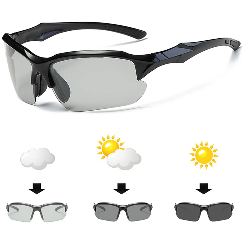 Фотохромные очки для рыбалки поляризационные UV400 Солнцезащитные унисекс