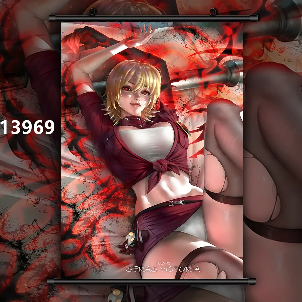 Хеллсинг Алукард Виктория серас HD Печать настенный плакат | Дом и сад