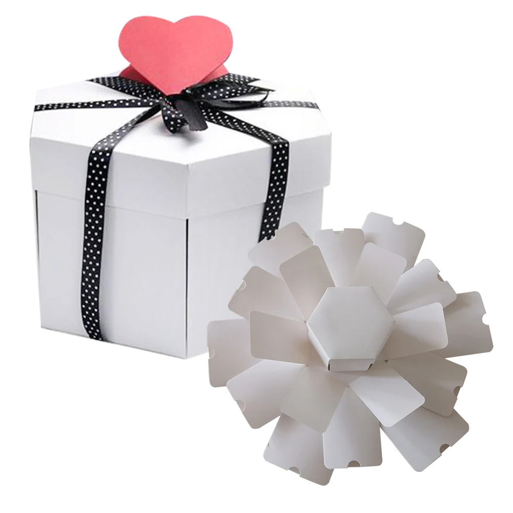 Прекрасный сюрприз взрыв коробка для пар любовь память Diy Фотоальбом юбилей день