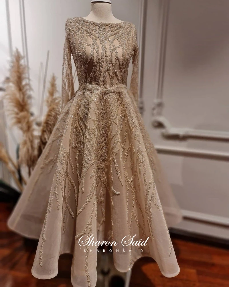 Арабский вечернее платье цвета зеленой мяты с длинным рукавом Кафтан Дубаи абайя