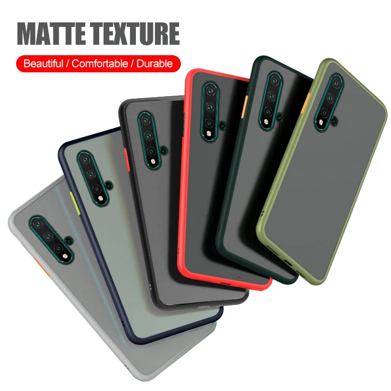Матовый Прозрачный чехол для телефона Huawei Nova 5 T Honor 20 S Honor20 Lite силиконовый с