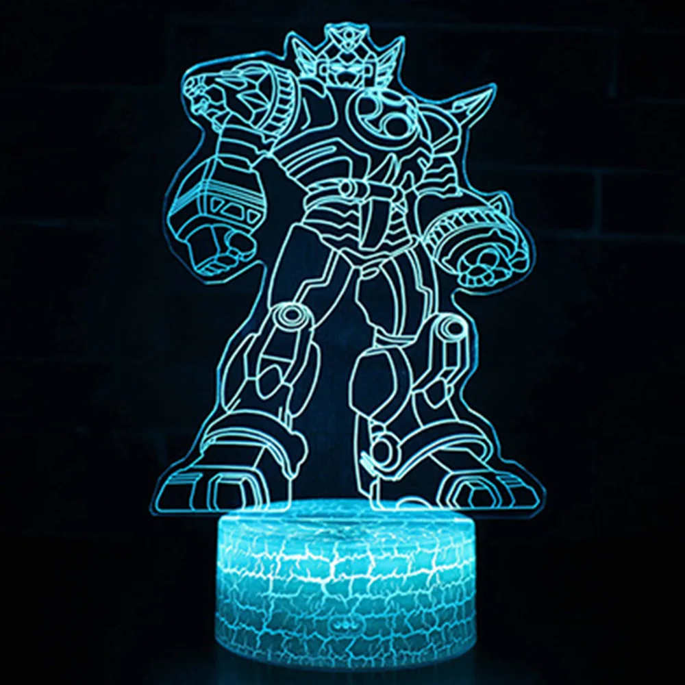 

USB LED Home Children's Room Bedside Night Light Decoration Light Crack-Texture Base 3Color 7Color 16Color Light Cartoon