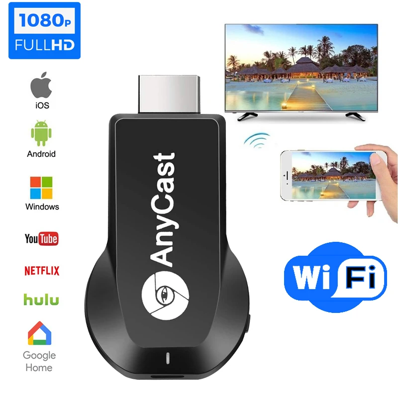 Экшн камера с Wi Fi подключением Дисплей ключ помощью кабеля USB Miracast обмена