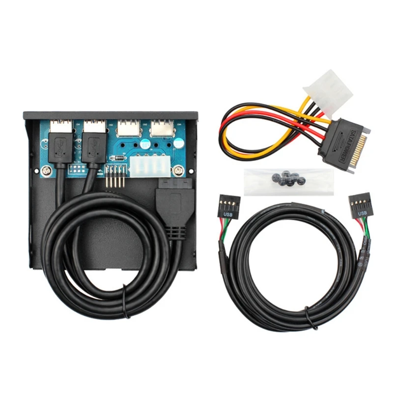 Передняя панель для компьютера 9-контактный/19-контактный разъем USB 3 0 2 Hub Fast FDD |