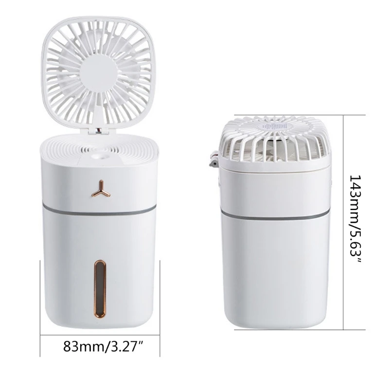 

Mini Folding Spray Fan USB Rechargeable Portable Humidifier water replenishment USB charging Desktop For Office Outdoor