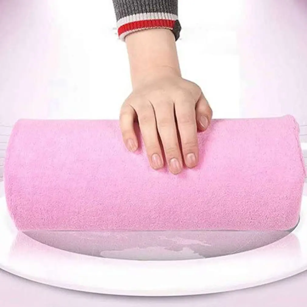 

Professional hand and wrist cushion for manicure sponge filling pad Nail removable and washable hand cushion