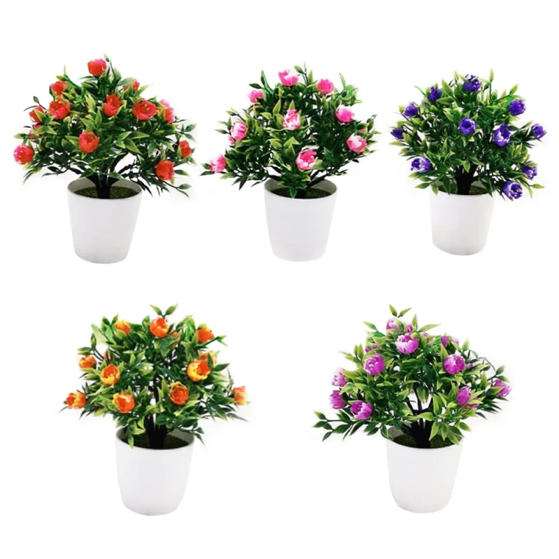 Искусственное зеленое растение бонсай украшение для дома и свадьбы