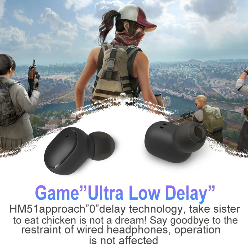 

TWS Wireless Earphone for Redmi Airdots Earbuds LED Display Bluetooth V5.0 Headsets with Mic for iPhone Huawei Samsung