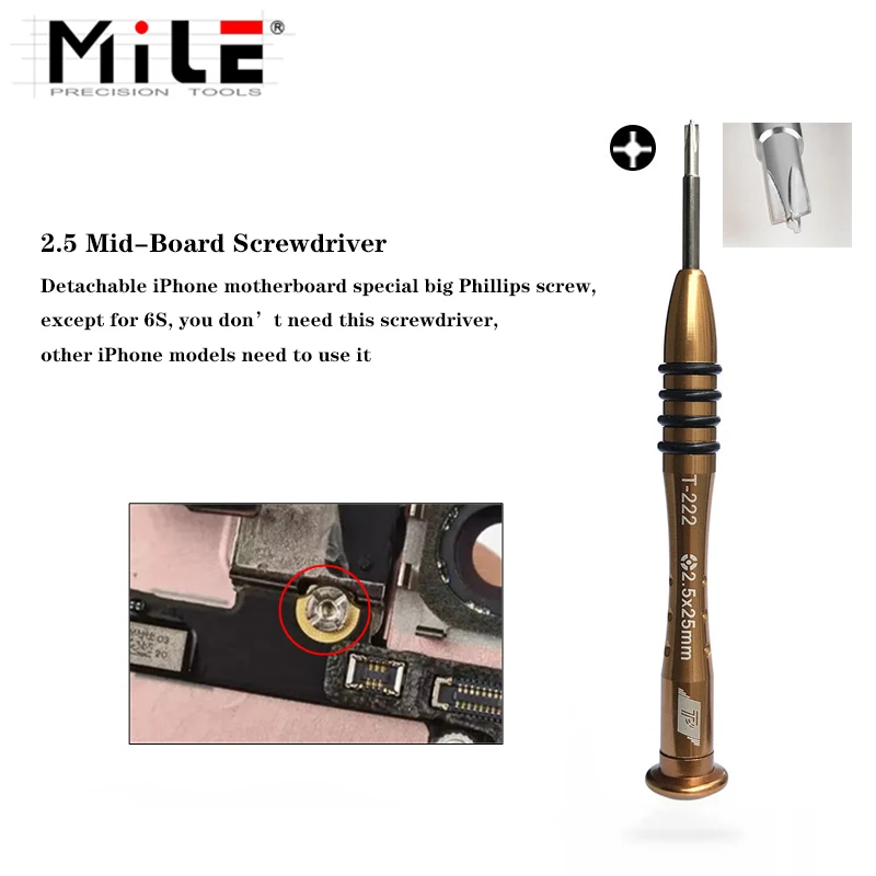 1Pc Magnetic Screwdriver 0.8 Pentalobe 1.3 1.5 2.5mm Cross 0.6 Y Tip Hexagon for Mobile Phone MP3 Opening Repair Tools - купить по