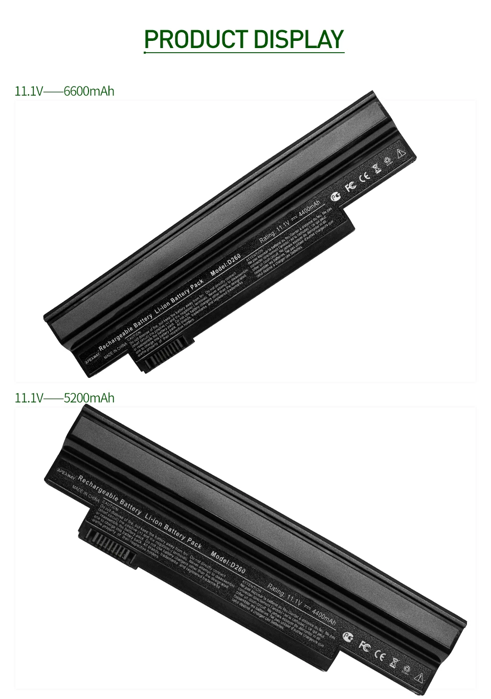 ApexWay Батарея для acer Aspire one 253H 532h 532G AO532h для eMachines 350 eM350 NAV51 NAV50 UM09H31 UM09H41 UM09G31 UM09H75