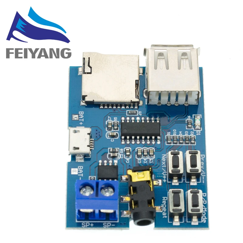 10 шт. TF карта U диск MP3 Плата декодера с форматом модуль Расшифровка усилителей