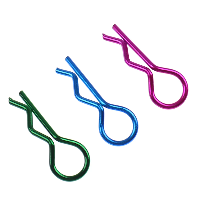 

10pcs Stainless Steel Body Clips R Pin Shell for Redcat HPI HSP 1/10 RC Car Parts