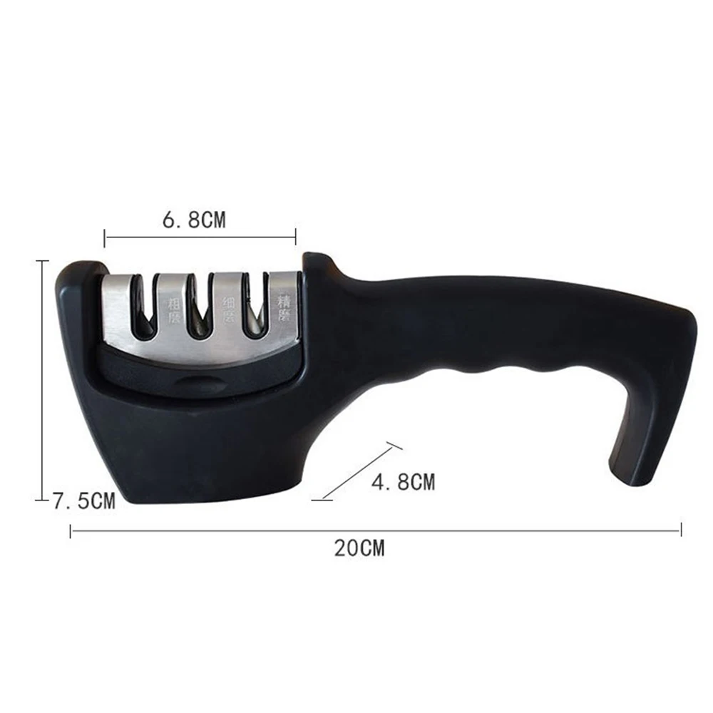 

Knife Sharpener 3 Stages Professional Kitchen Sharpening Stone Grinder knives Whetstone Stainless Steel Ceramic Sharpener Tool