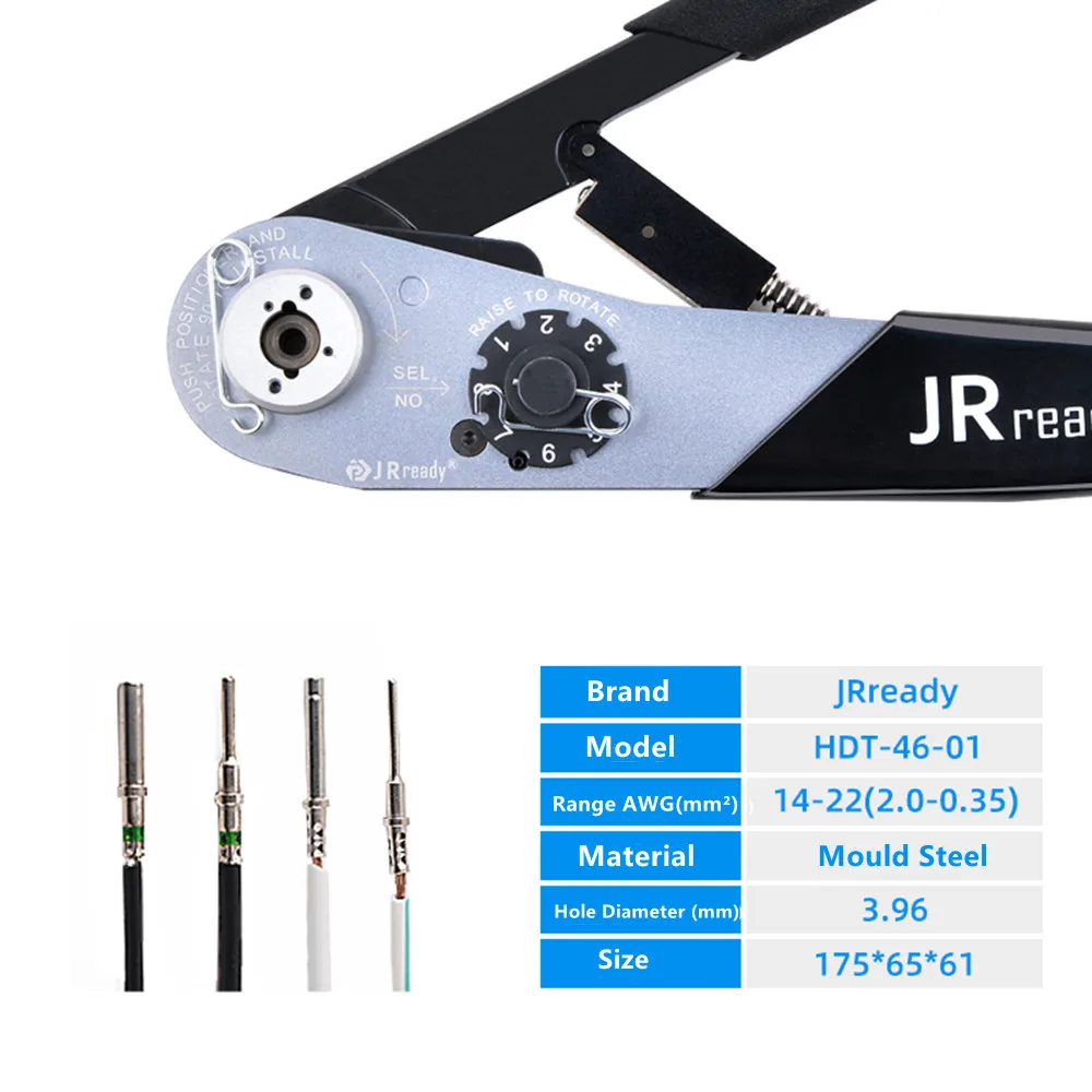 JRready HDT-46-01 ручной обжимной инструмент разъемы контакты клеммы обжимные