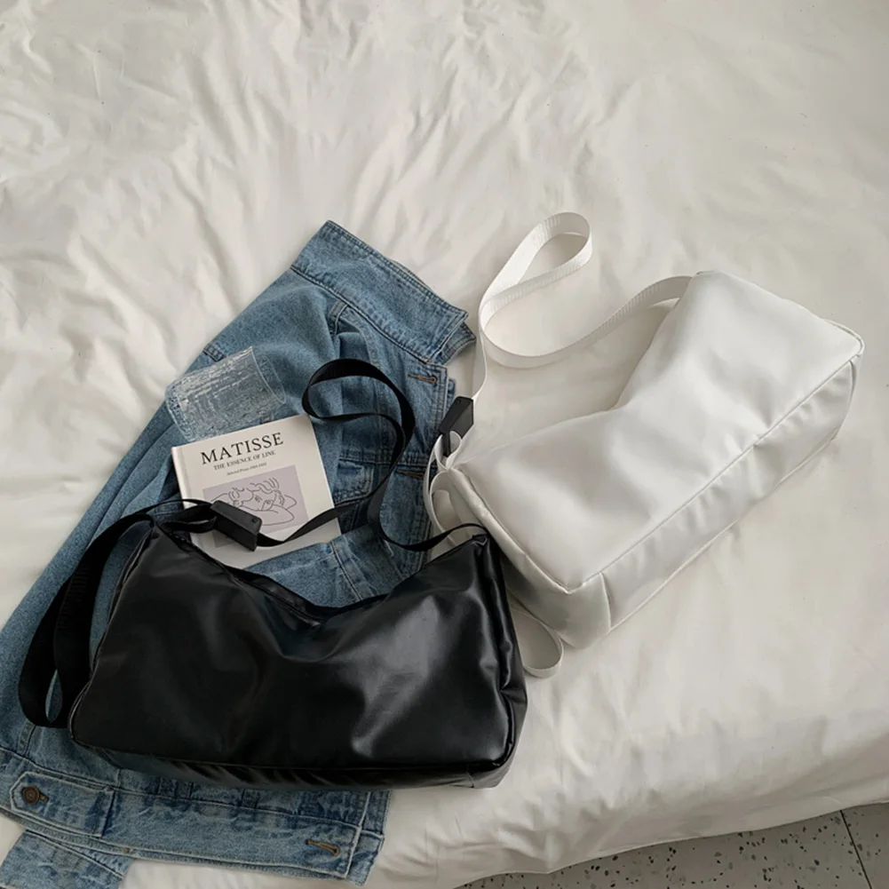 

Винтажная сумка на плечо для женщин, однотонный Повседневный Дамский кошелек из искусственной кожи, сумочка на плечо, подарки для друзей