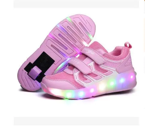 6 Jazzy Heelys детский светодиодный светильник Heelys для мальчиков и девочек детская обувь для роликовых коньков Детские кроссовки с колесами 51301 - Цвет: 6