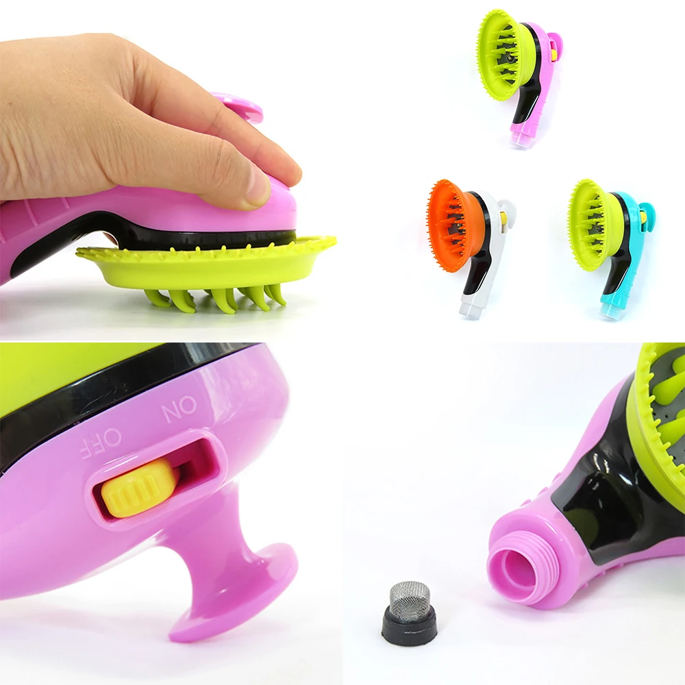 Распылитель для ванны домашних животных кошек собак мягкая резиновая массажная