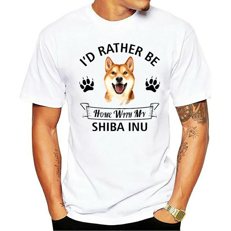 Косплей SHIBA Лисья Секретная служба (INU Футболка Id rather be дома с моим Shiba (Inu Акита в
