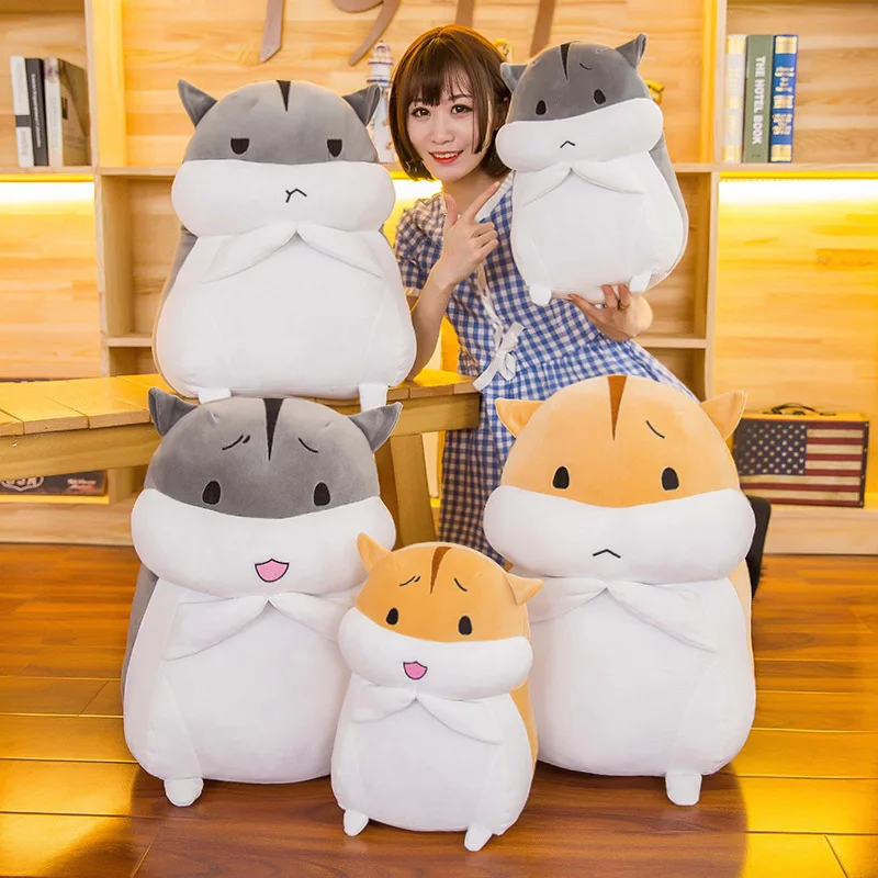 

New Kawaii Down Cotton Hamster Doll Children's Cloth Doll Plush Toy Pillow Stuffed Toys Very Soft Have Six Styles Are Available