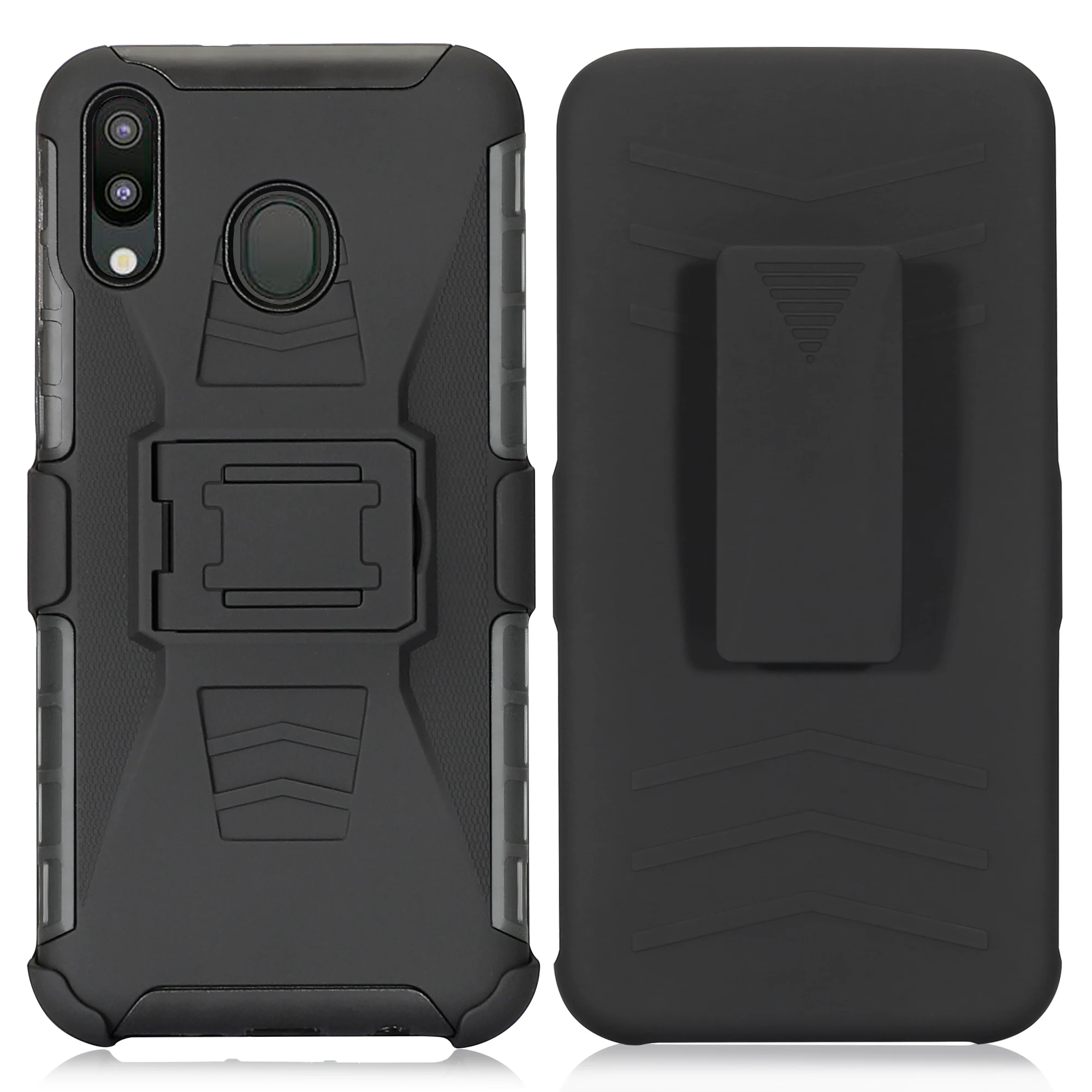 Противоударный Прочный комбинированный Жесткий Чехол-Броня + кобура с зажимом