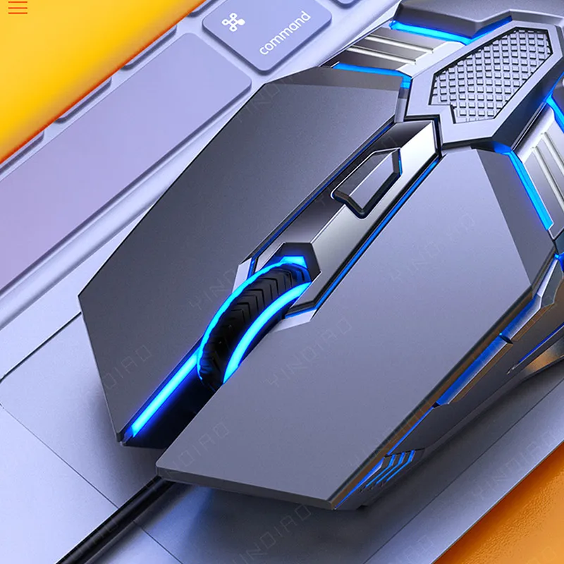 

1.3M USB Wired Mouse 3200 DPI Optical 6 Buttons Gaming Mouse Seven Color LED Breathing Light Computer/Game Mice For PC Laptop