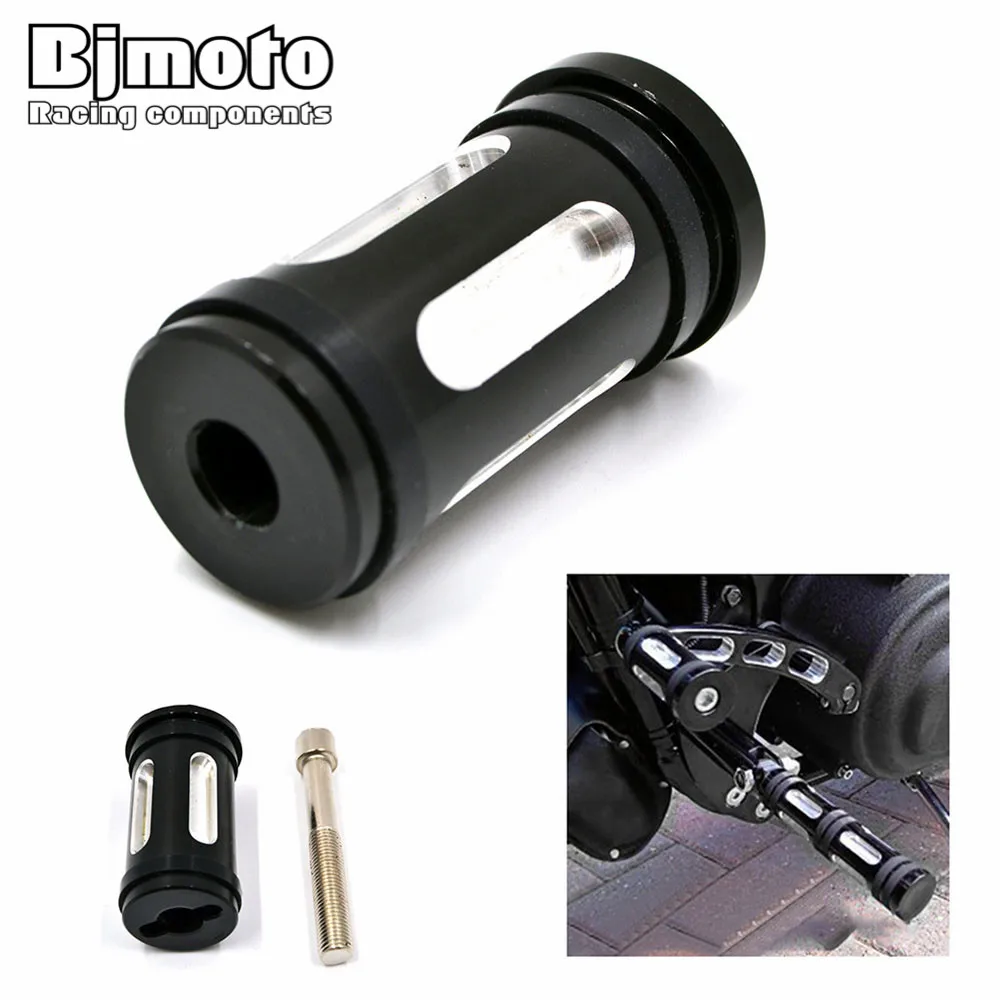 Черная алюминиевая рукоятка для мотоцикла запчасти подставка ног чоппер