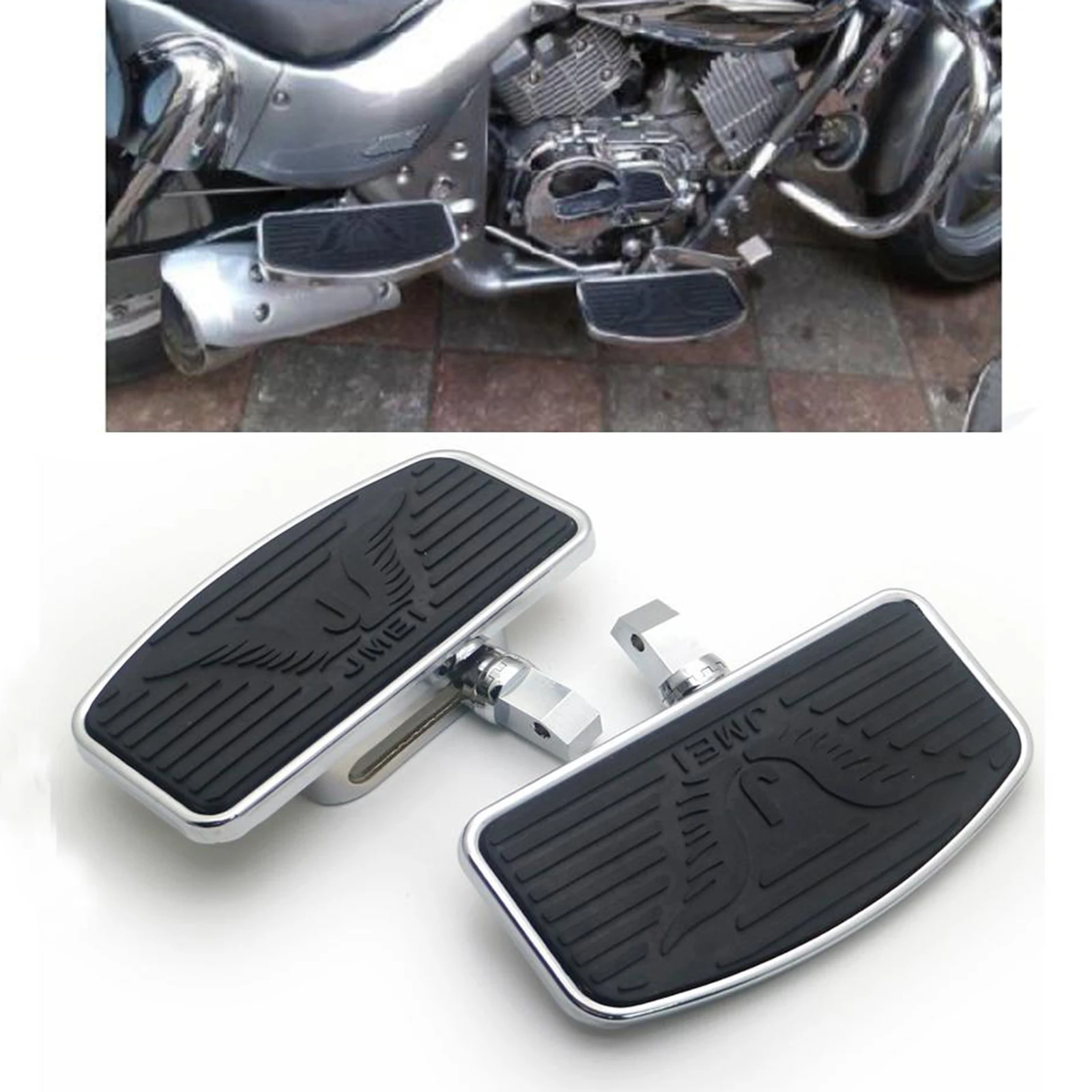1 пара подножек для пассажирской подножки Honda VTX1300 VTX1800 VT750 | Автомобили и мотоциклы