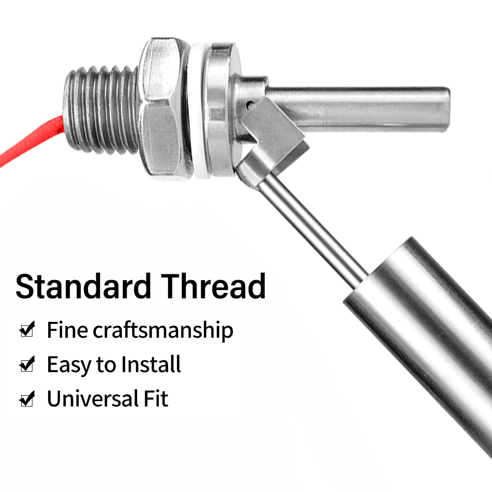 

0-220V Stainless Steel Water Float Switch Level Switch Level Sensor M16 Thread For Humidifiers Water Towers Kitchen Equipment