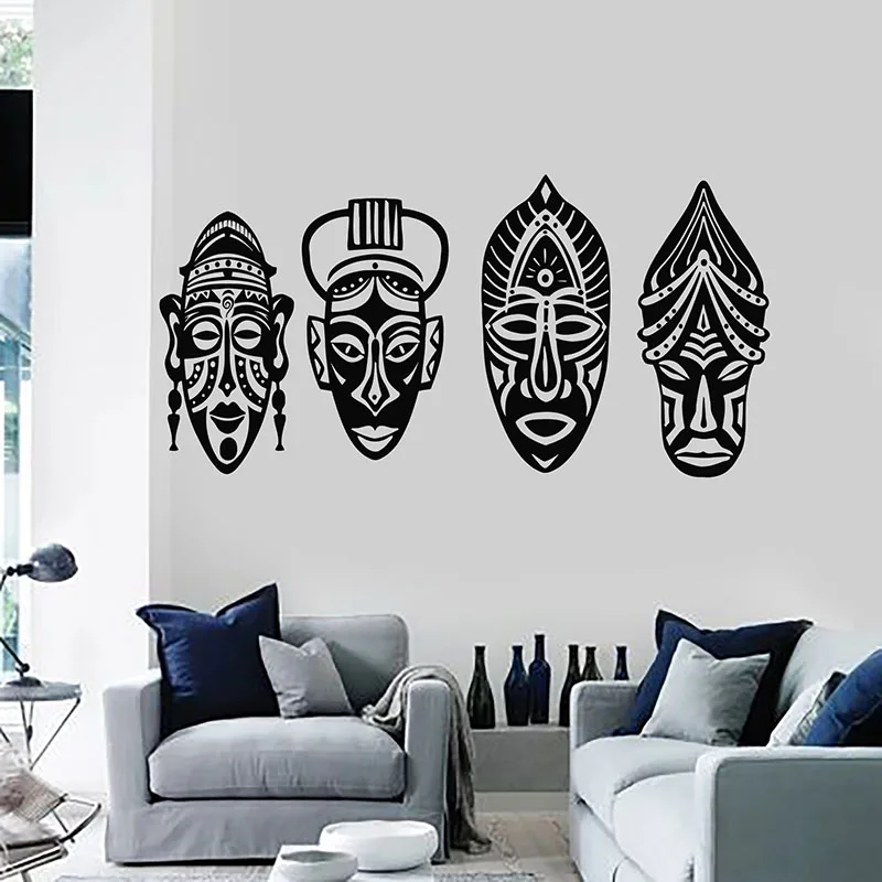 Наклейка Настенная в этническом стиле Виниловая наклейка на окно с изображением