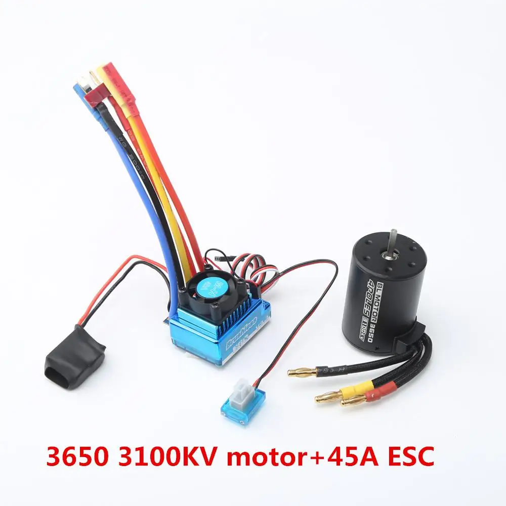 RCtown 3650 3100KV бесщеточный двигатель с 45A/60A/80A/120A ESC комбо для 1:8/1:10 RC автомобиль лодка