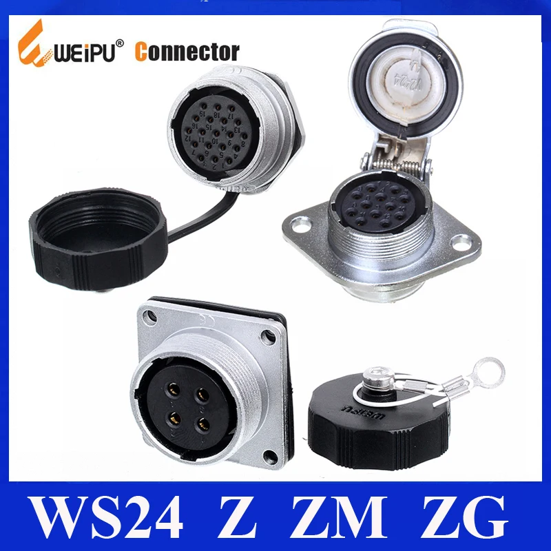 Оригинальные Weipu коннектор WS24 Z ZM ZG 2 3 4 9 10 12 19-контактный женский квадратный