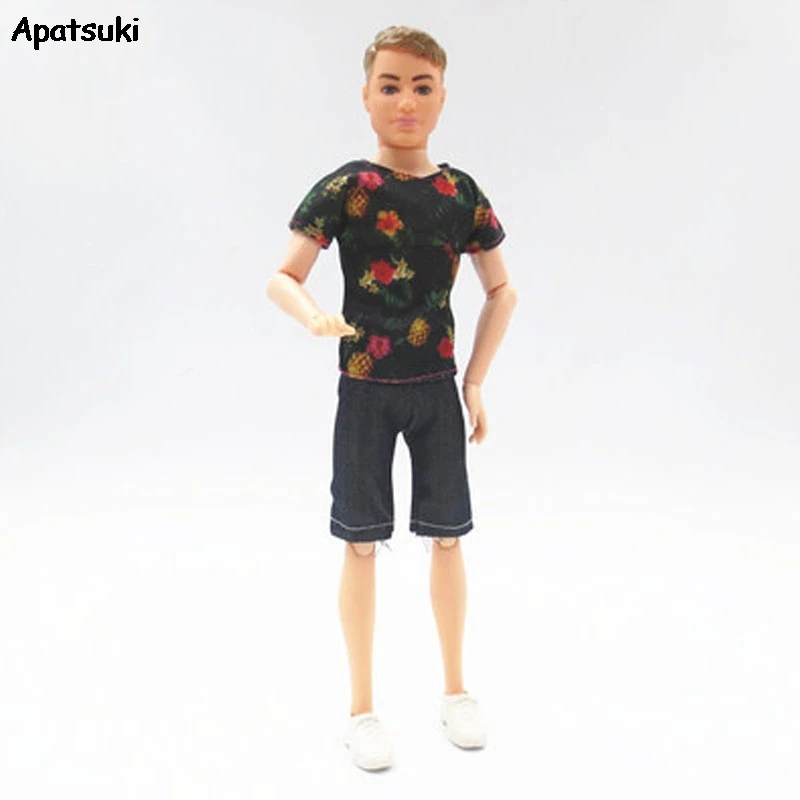 Коллекция 1/6 года одежда для мальчиков куклы Кена топы с цветочным рисунком