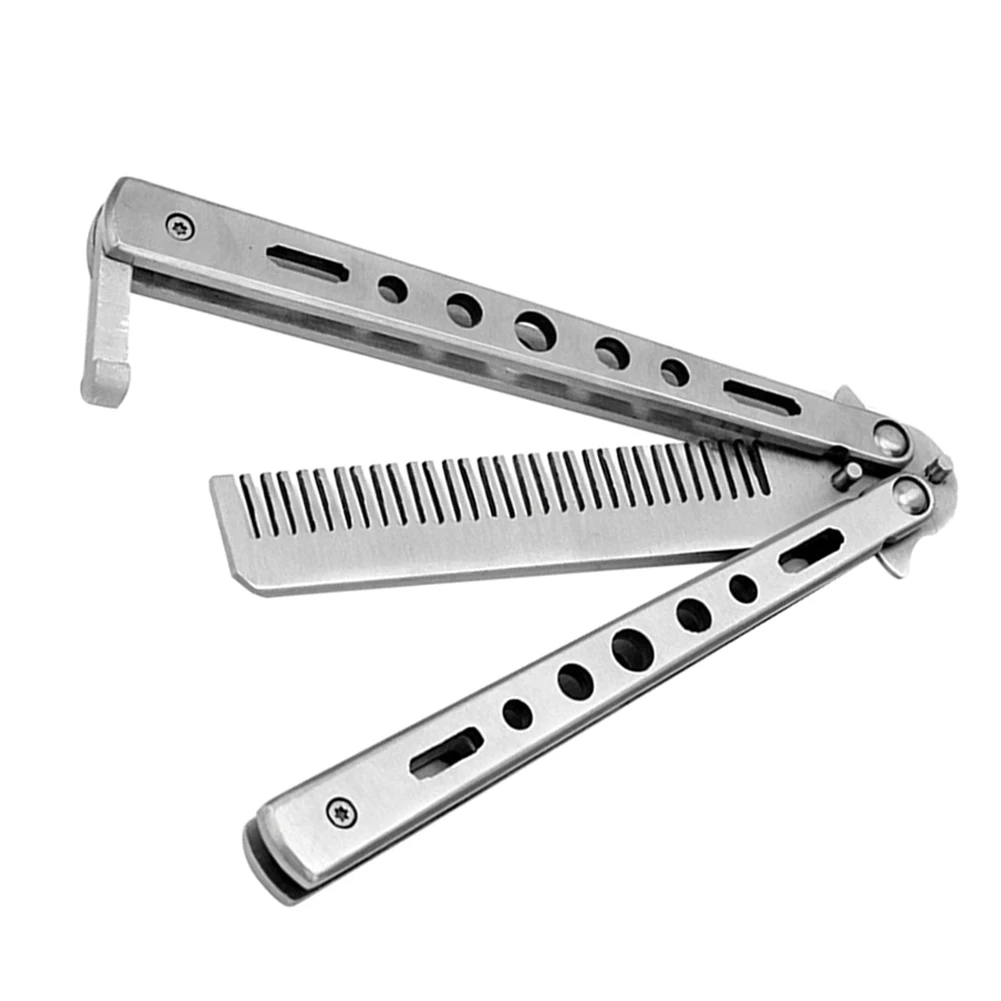 

Гребень из высокоуглеродистой стали для тренировки гребень с бабочкой, гребень из нержавеющей стали с незаточенным лезвием для улучшения н...