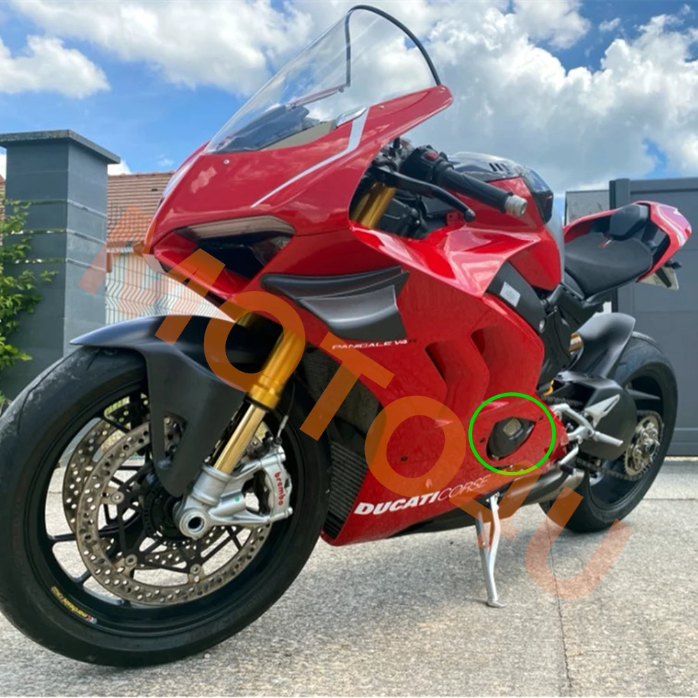 Матовые готовые чехлы из углеродного волокна для защиты двигателя мотоцикла 100%