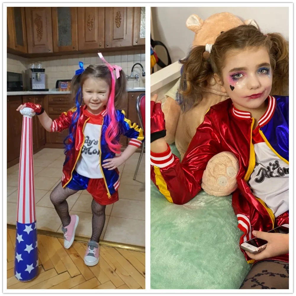 Рождественский костюм Пурим для девочек Харли из отряда самоубийц Квинна Харлин